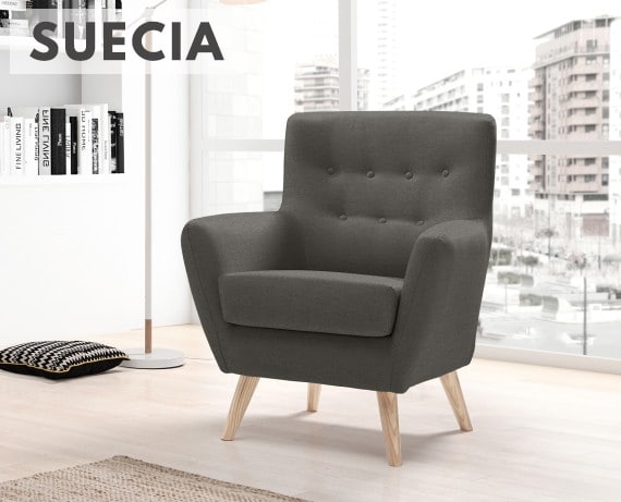 Butaca de tela Suecia de HOME - principal