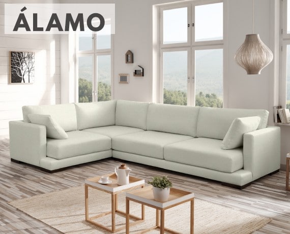 Sofá de tela Álamo de HOME - principal