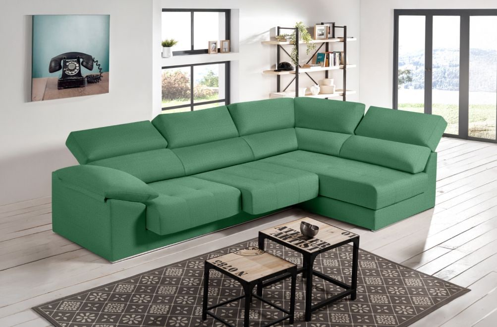 Sofá rinconera de tela Nirvana de HOME - principal