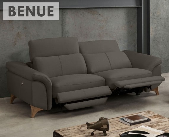 Sofá relax de piel o ecopiel Benue de Losbu - principal