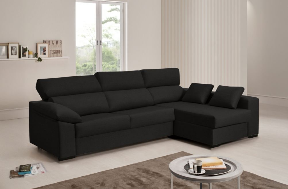 Sofá cama de tela Claris de HOME - principal