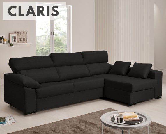 Sofá cama de tela Claris de HOME - principal