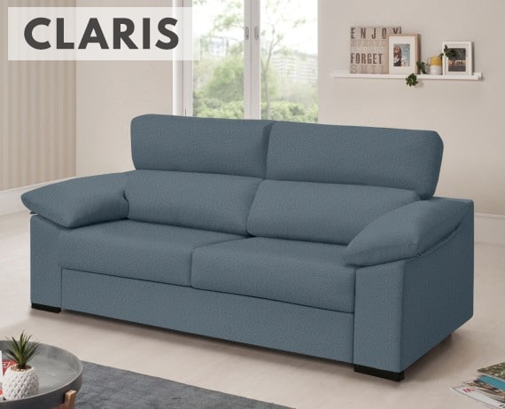 Sofá cama de tela Claris de HOME - principal