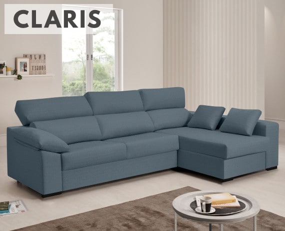 Sofá cama de tela Claris de HOME - principal