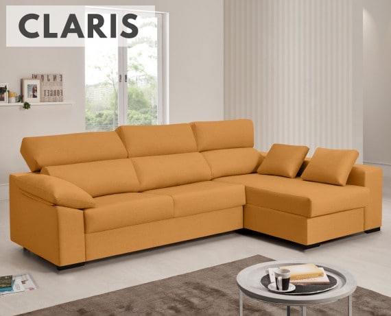 Sofá cama de tela Claris de HOME - principal