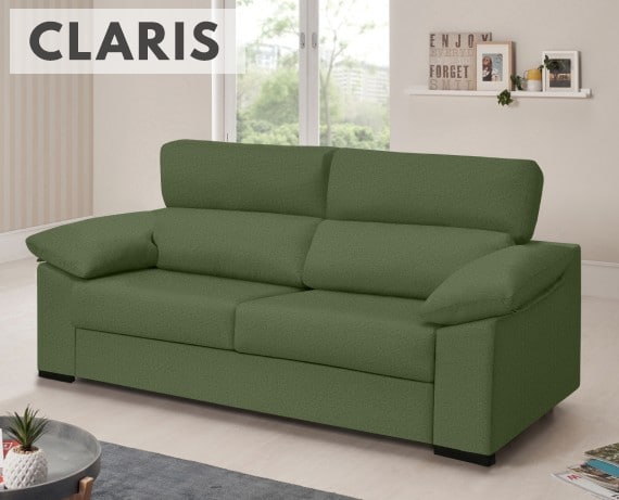 Sofá cama de tela Claris de HOME - principal