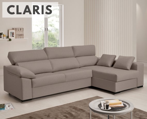 Sofá cama de tela Claris de HOME - principal