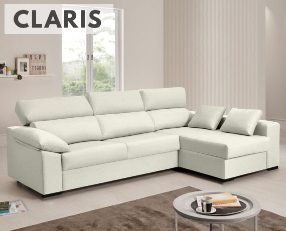 Sofá cama de tela Claris de HOME - principal