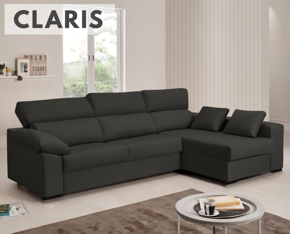Sofá cama de tela Claris de HOME - principal