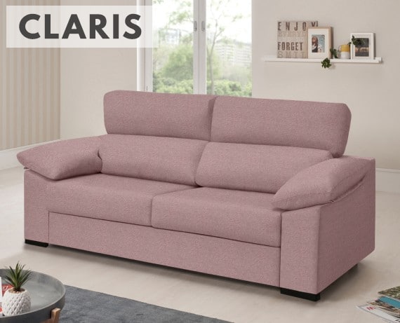 Sofá cama de tela Claris de HOME - principal