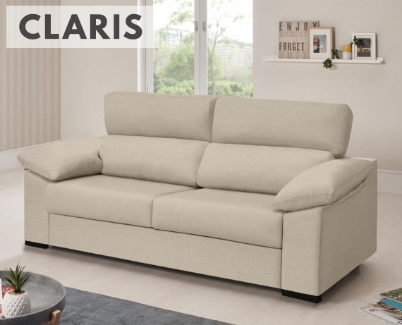 Sofá cama de tela Claris de HOME - principal