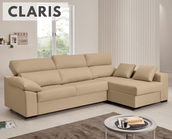 Sofá cama de tela Claris de HOME - principal