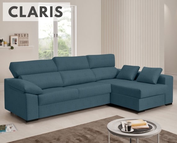 Sofá cama de tela Claris de HOME - principal