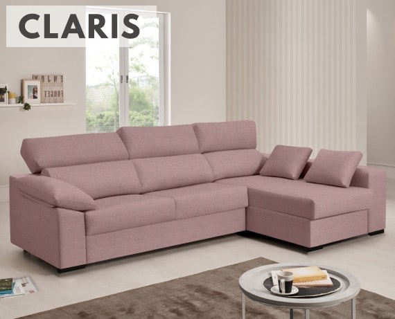 Sofá cama de tela Claris de HOME - principal