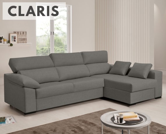 Sofá cama de tela Claris de HOME - principal