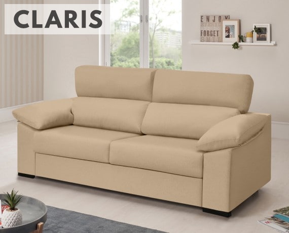 Sofá cama de tela Claris de HOME - principal