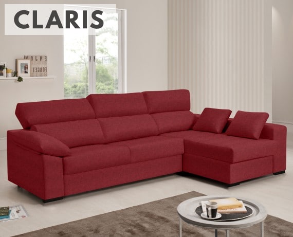 Sofá cama de tela Claris de HOME - principal
