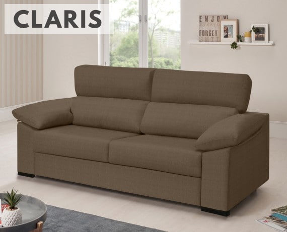 Sofá cama de tela Claris de HOME - principal