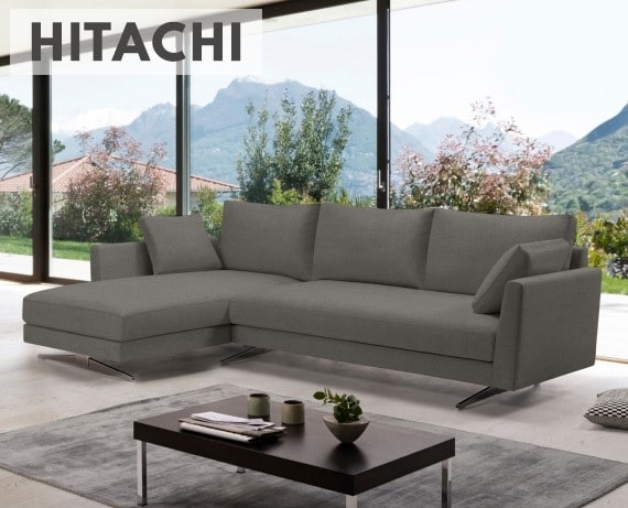 Sofá de tela Hitachi de HOME - principal