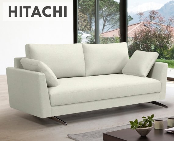 Sofá de tela Hitachi de HOME - principal