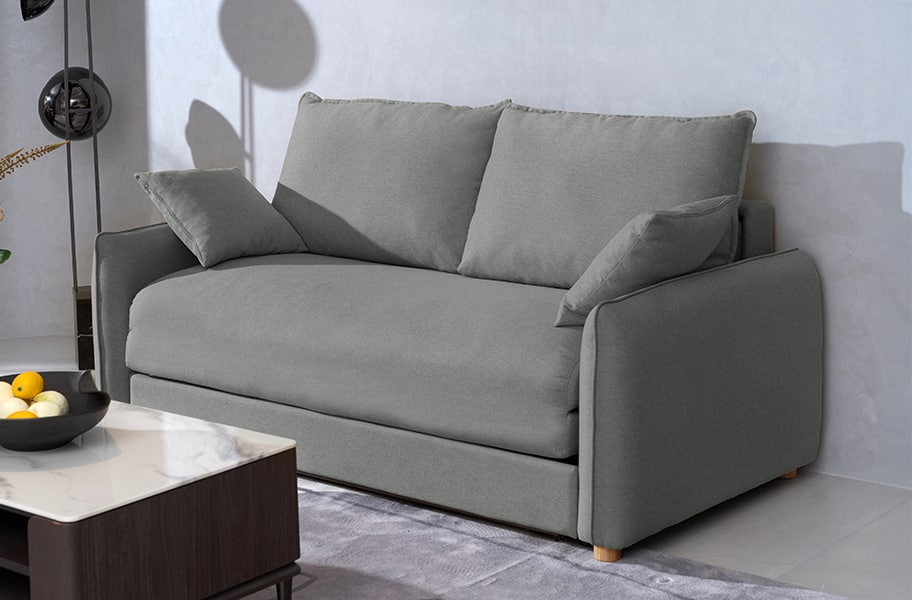 Sofá cama de tela Dusen de HOME - principal
