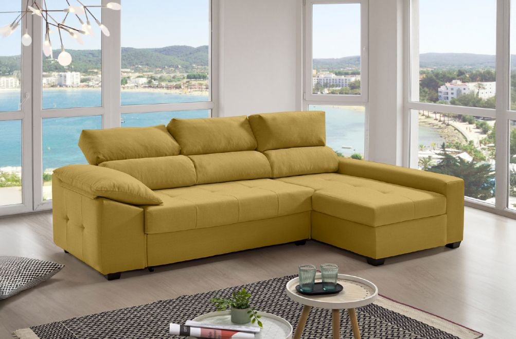 Sofá cama de tela Trinity de HOME - principal