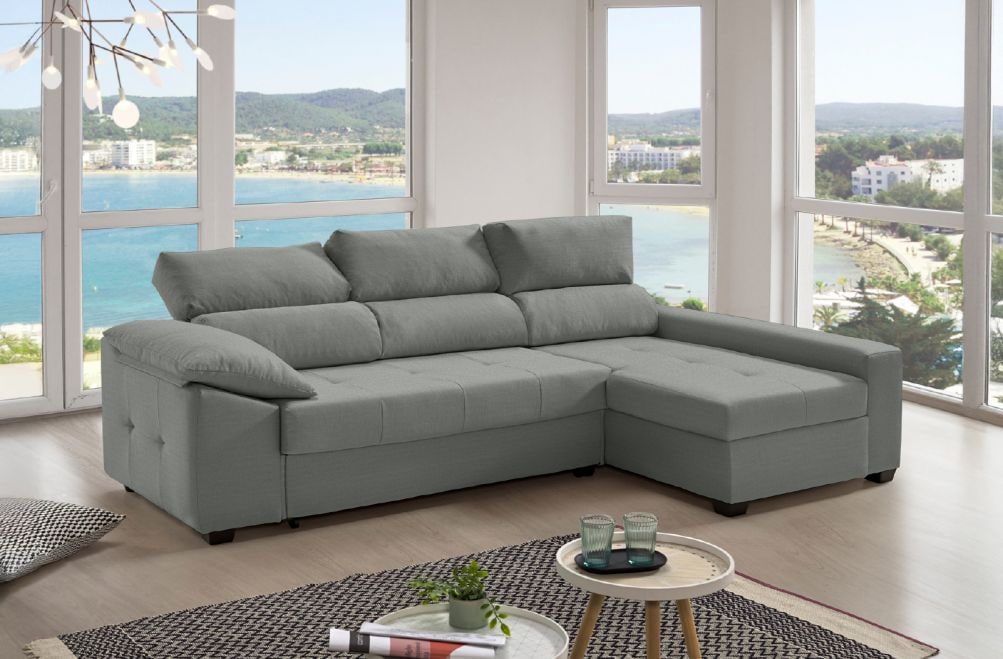 Sofá cama de tela Trinity de HOME - principal