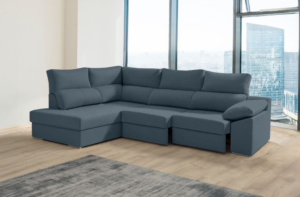 Sofá rinconera de tela Rachel XL de HOME - principal