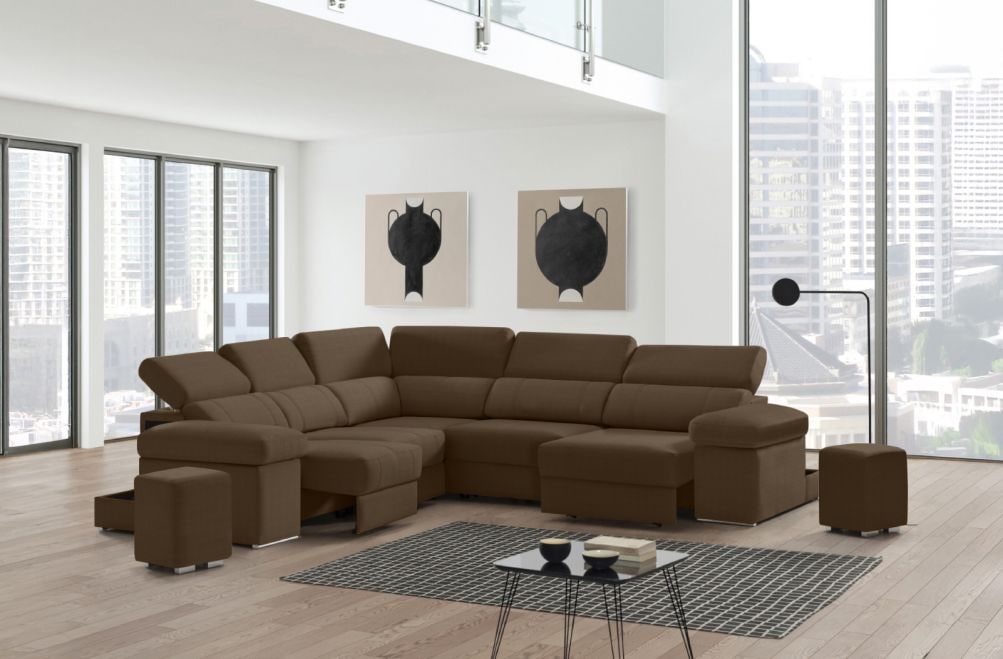 Sofá rinconera de tela Ringo XL de StyleKomfort - principal