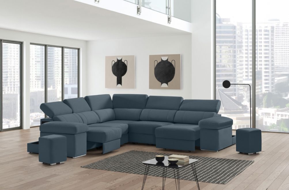 Sofá rinconera de tela Ringo XL de StyleKomfort - principal