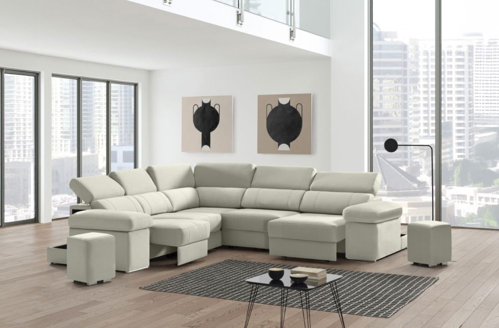 Sofá rinconera de tela Ringo XL de StyleKomfort - principal