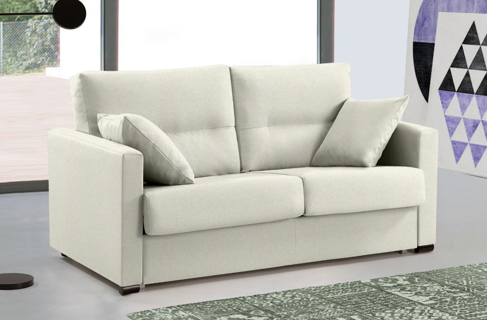 Sofá cama de apertura italiana de tela Laquia de HOME - principal