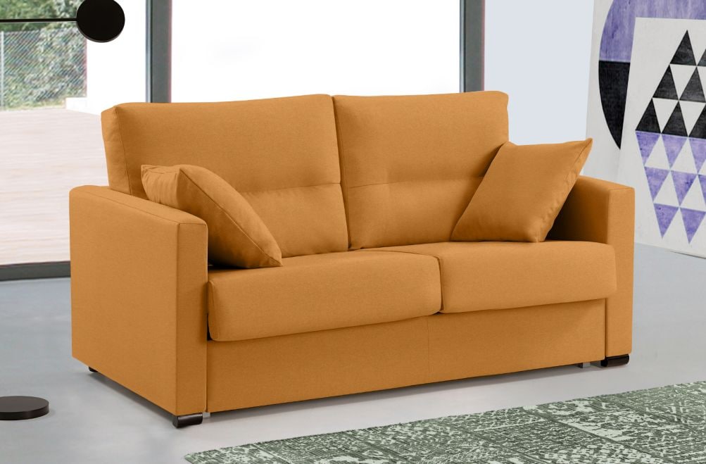 Sofá cama de apertura italiana de tela Laquia de HOME - principal