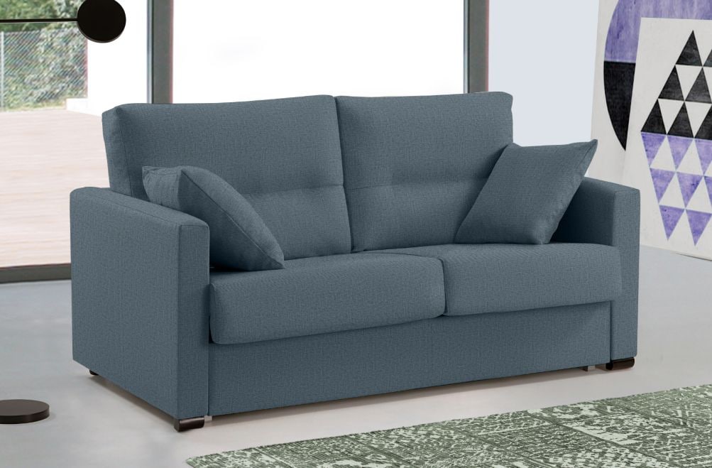 Sofá cama de apertura italiana de tela Laquia de HOME - principal