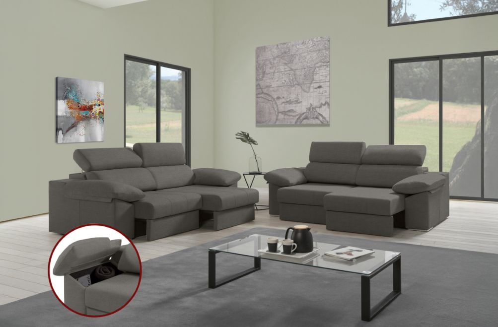 Sofá de tela Daresma de HOME - principal