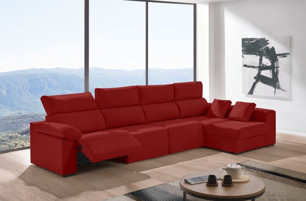 Sofá relax chaise longue de tela Cuzco Plus de HOME - principal