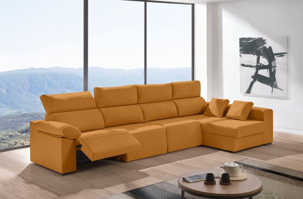 Sofá relax chaise longue de tela Cuzco Plus de HOME - principal