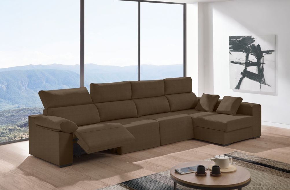 Sofá relax chaise longue de tela Cuzco Plus de HOME - principal