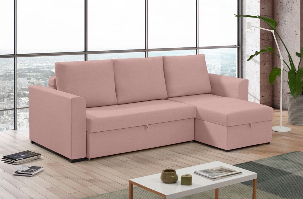 Sofá cama de tela Canal de HOME - principal