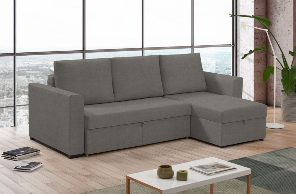 Sofá cama de tela Canal de HOME - principal