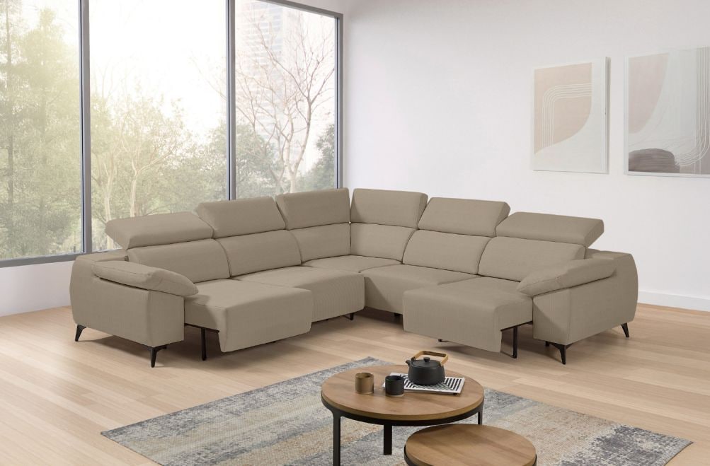 Sofá rinconera de tela Loren XL de StyleKomfort - principal