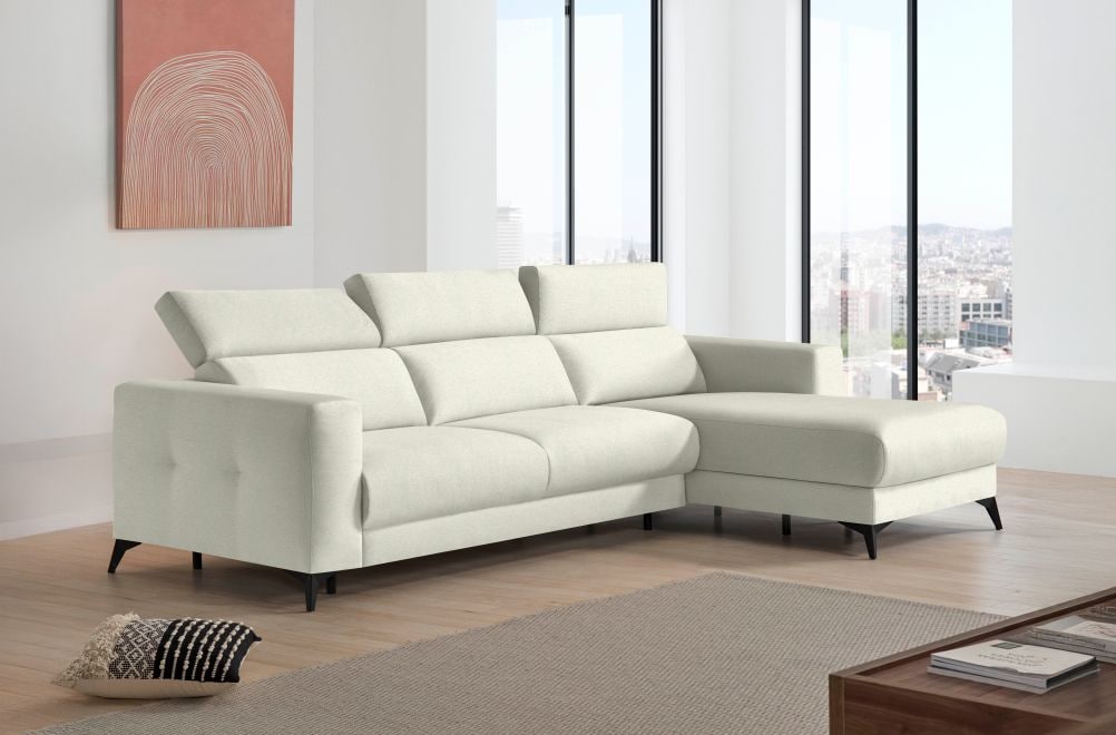 Sofá cama de apertura italiana de tela Zulema de StyleKomfort - principal