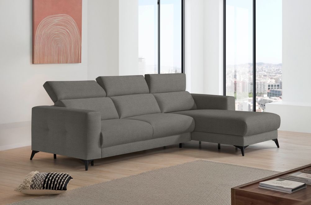 Sofá cama de apertura italiana de tela Zulema de StyleKomfort - principal