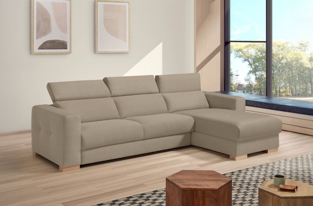 Sofá cama de apertura italiana de tela Tadeo de StyleKomfort - principal