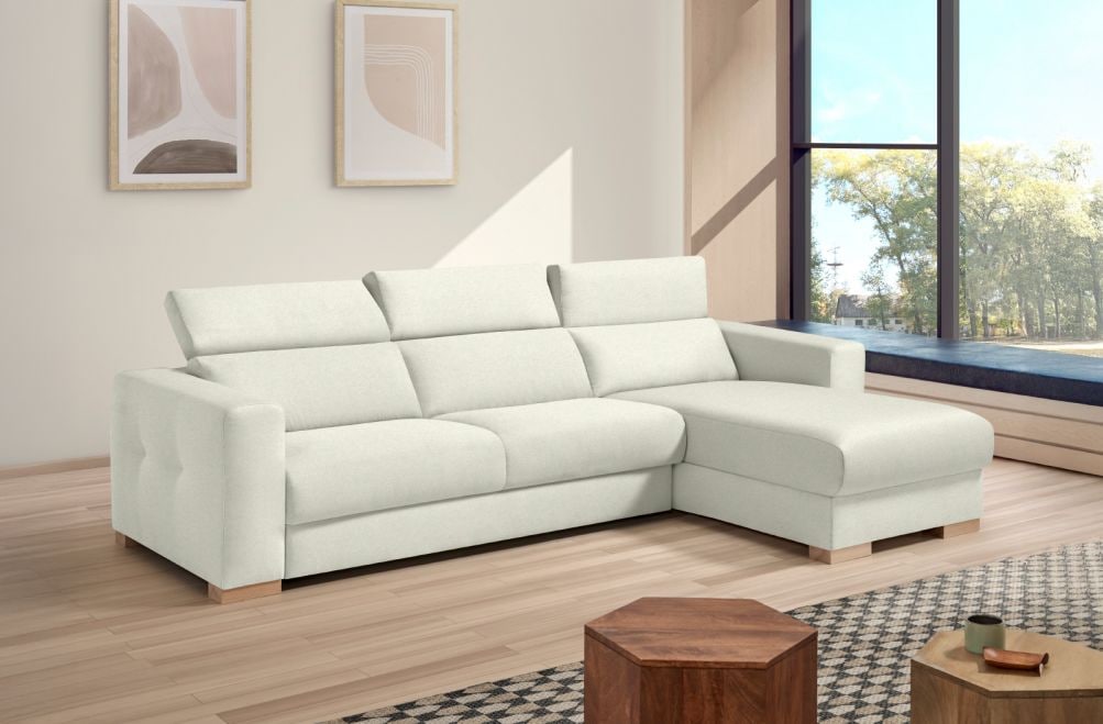 Sofá cama de apertura italiana de tela Tadeo de StyleKomfort - principal