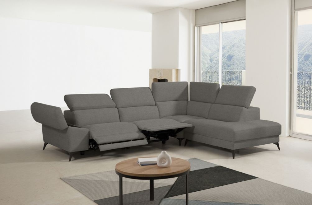 Sofá rinconera relax de tela Atika Lite de StyleKomfort - principal