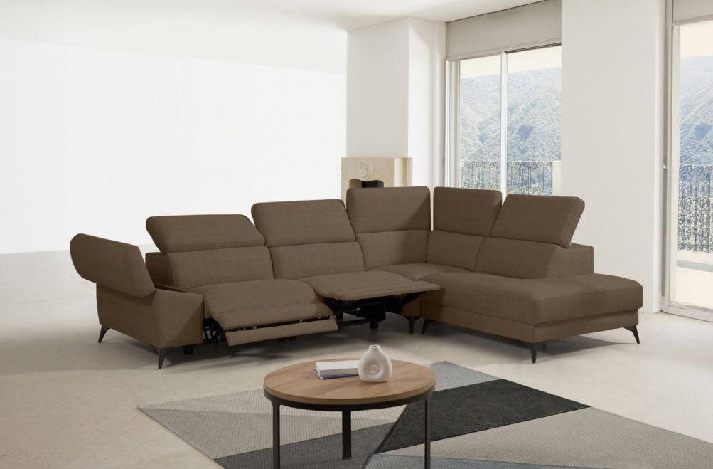 Sofá rinconera relax de tela Atika Lite de StyleKomfort - principal