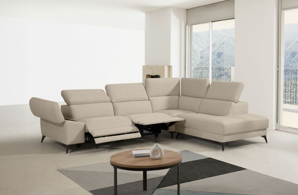 Sofá rinconera relax de tela Atika Lite de StyleKomfort - principal