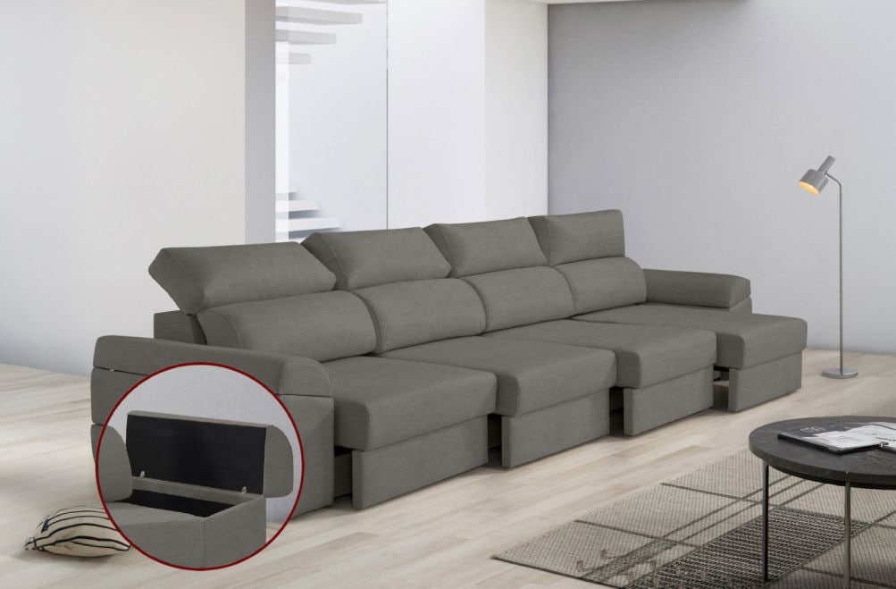 Sofá de tela Huren Max de HOME - principal