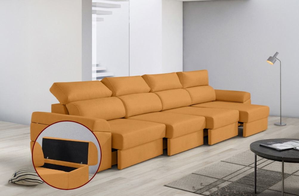 Sofá de tela Huren Max de HOME - principal